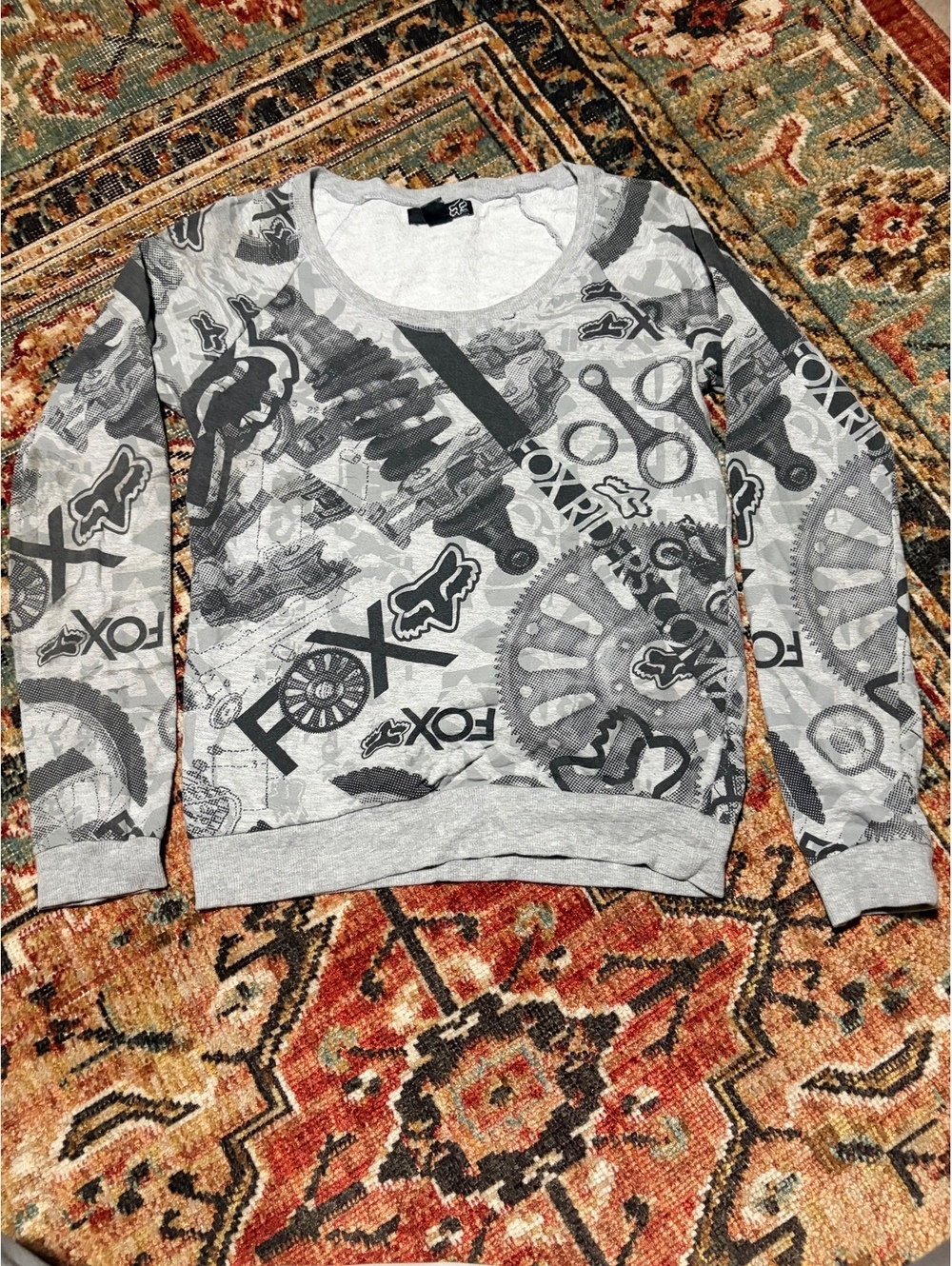 Fox grey graphic sweatshirt